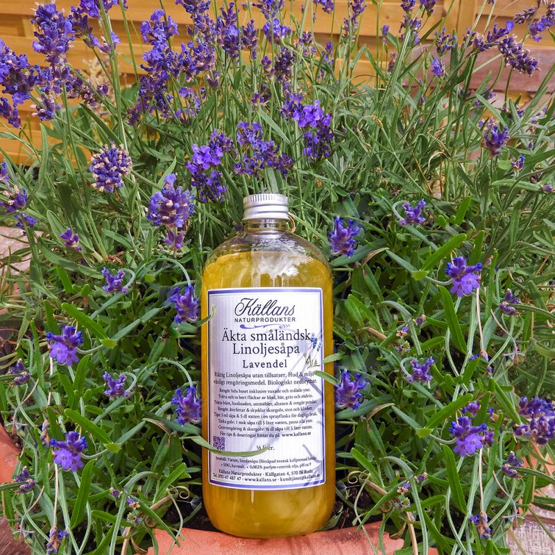 Linoljesåpe lavendelduft Källans