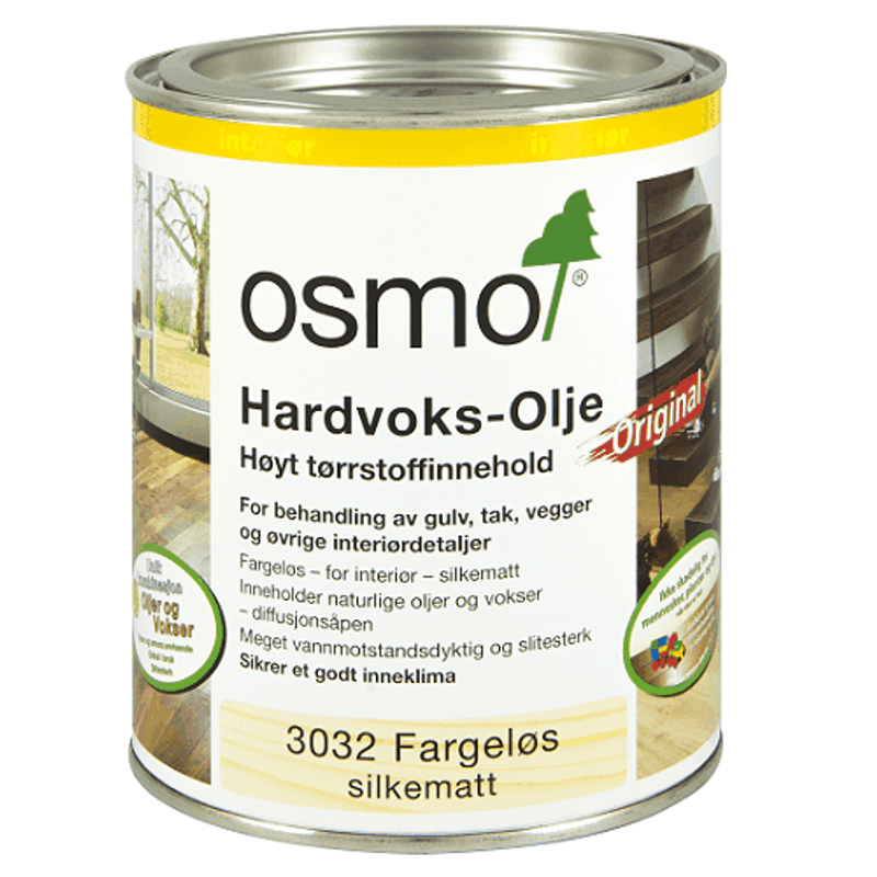 Osmo hardvoksolje 3032 silkematt 0,375L