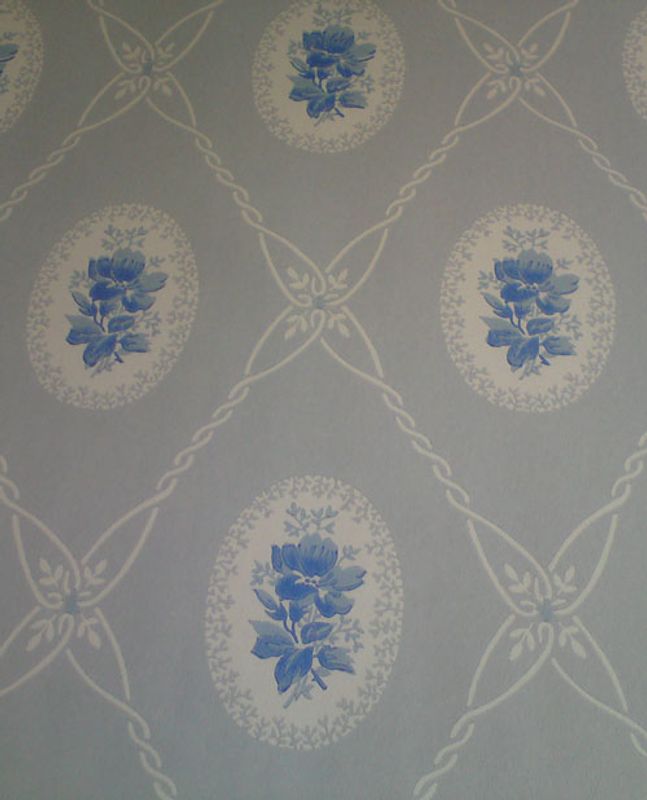Papirtapet Norsk arv pr. rull (10,05 meter)Design 40 130 (blå) K