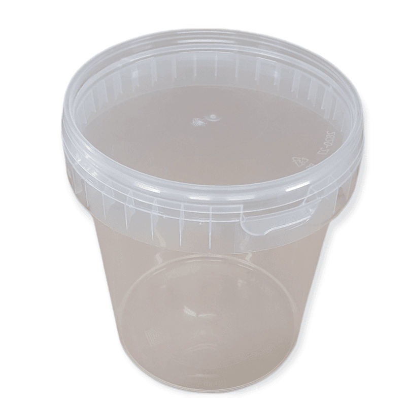 Plastspann blank 870ml med lokk