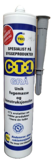 Hovedbilde CT1 TRIBRID FUGEMASSE OG KONSTRUKSJONSLIM GRÅ