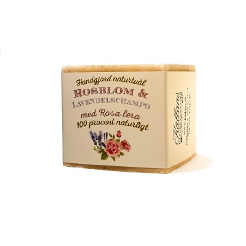 Shampokube rose og lavendel duft 125gram